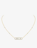 Messika Move Pavé diamond necklace 18ct yellow gold, imported from the UK