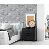 Fresco grey contemporary wallpaper - British product