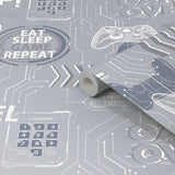 Fresco grey contemporary wallpaper - British product