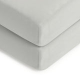 Habitat grey cotton jersey fitted sheet 2 pack 50x90cm, UK version
