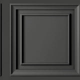 Fresco wood panel charcoal wallpaper 52cm x 10m - British product