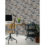 Argos Fresco Fantastic Brick Wallpaper with Navy Highlights 52cm x 10m- Buy online at McGrocer