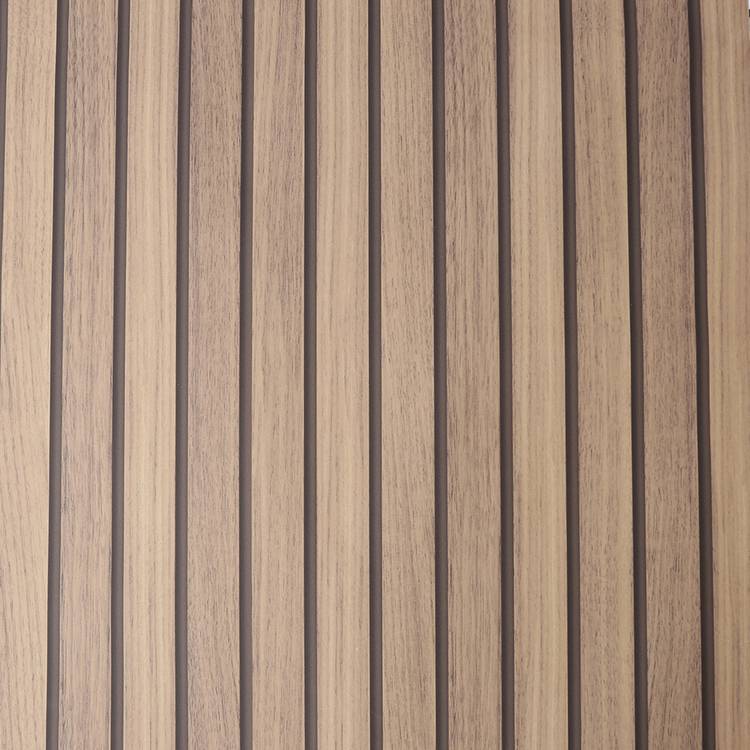 Fresco wallpaper narrow wooden slats natural brown - British product