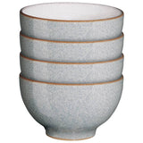Denby Elements stoneware nibble bowls set of 4 light grey, UK version