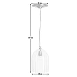 Habitat Morris & Co. glass and brass cloche ceiling light, UK version