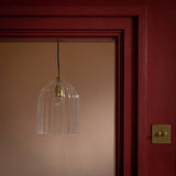 Argos Habitat x Morris & Co. Glass & Brass Cloche Ceiling Light- Buy online at McGrocer