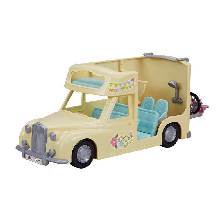 Sylvanian Families Campervan playset with figures, imported from the UK