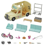 Sylvanian Families Campervan playset with figures, imported from the UK