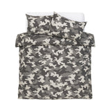 Argos Home Camo Grey Kids Bedding Set - Double