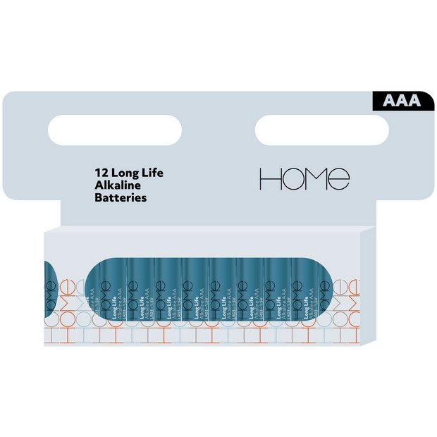 Argos Home AAA alkaline batteries pack of 12 - British product