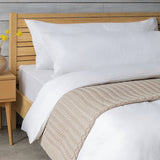 Habitat white bolster pillowcases pair, imported from the UK