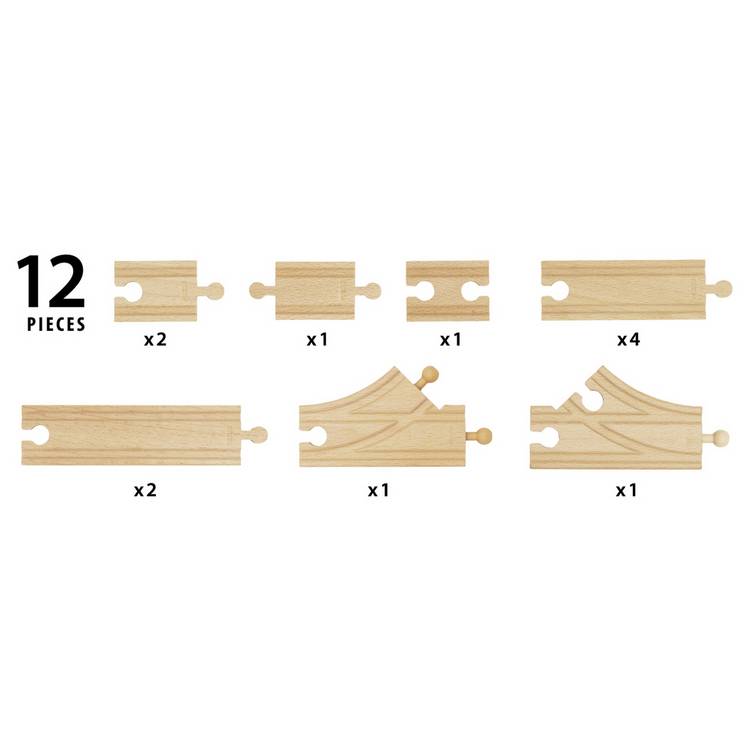 Brio wooden train expansion pack starter set - British product