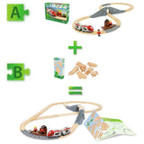 Brio wooden train expansion pack starter set - British product