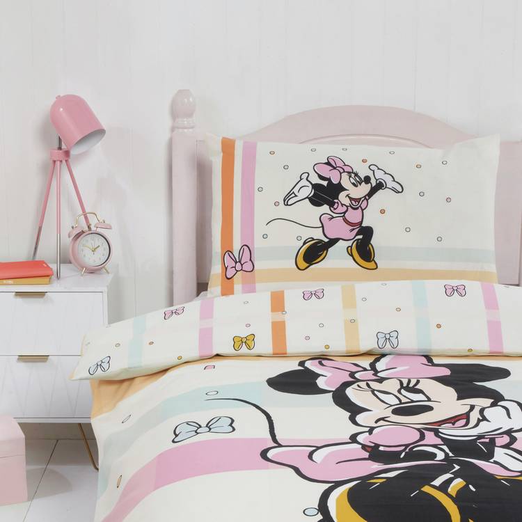 Disney Minnie Mouse single duvet set kids bedding - British product