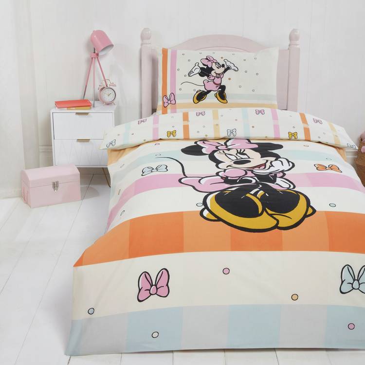 Disney Minnie Mouse single duvet set kids bedding - British product