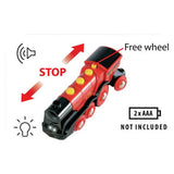 Brio red action locomotive - British product