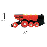 Brio red action locomotive - British product