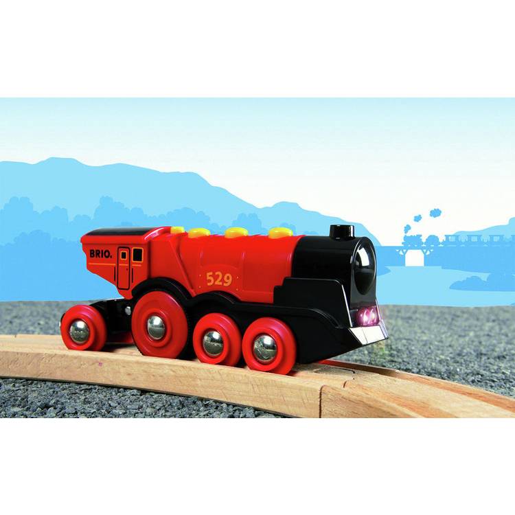 Brio red action locomotive - British product