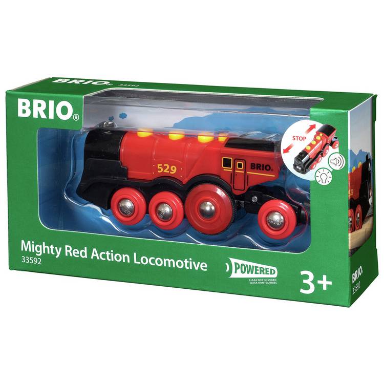 Brio red action locomotive - British product