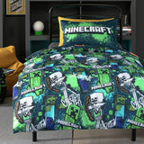 Minecraft Graffiti kids single duvet set, UK version