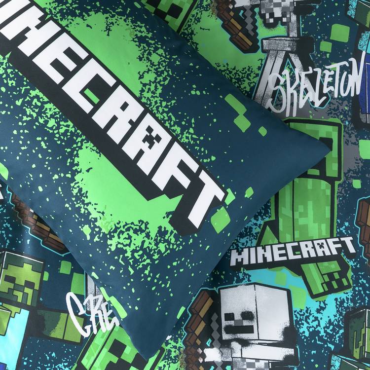 Minecraft Graffiti kids single duvet set, UK version