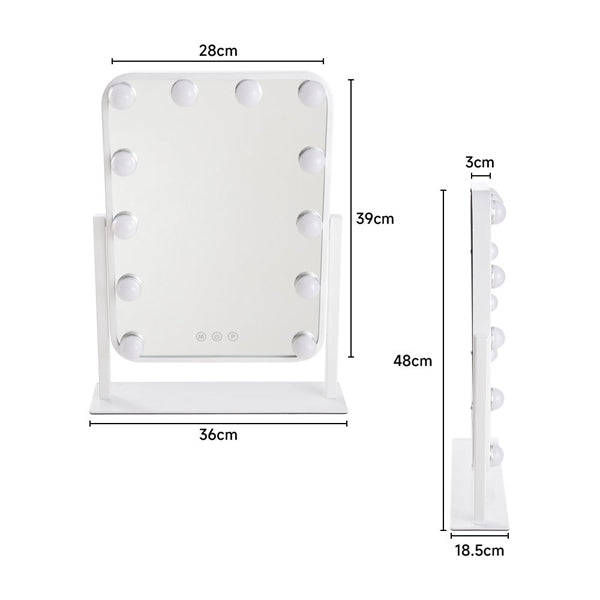 Livingandhome Hollywood Makeup Mirror 48cm , UK version