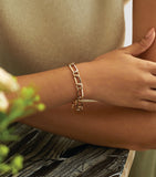 Boodles 18-karat rose gold knot bracelet, UK version