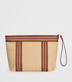 Dolce&Gabbana raffia-effect wash bag, UK version