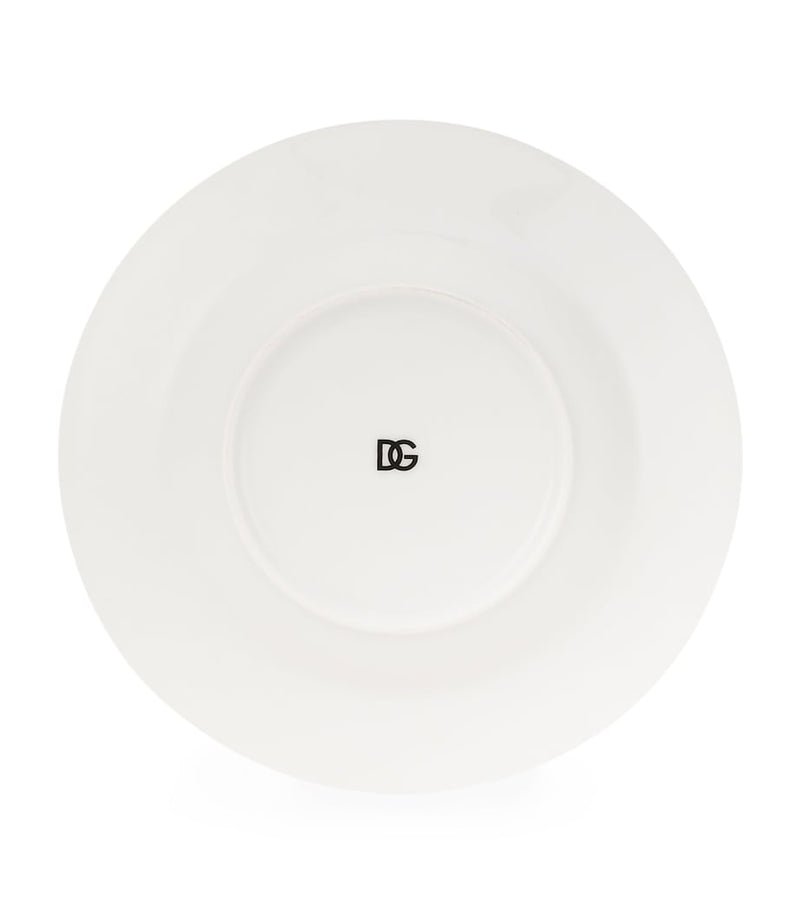 Dolce&Gabbana DG Logo Soup Plates, set of 2, 20cm - British product