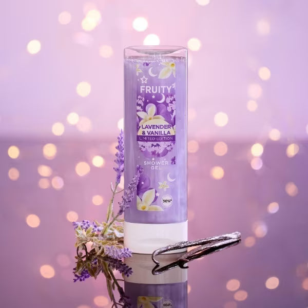 Superdrug shower gel fruity lavender vanilla 250ml (British brand)