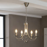 Argos Home Twirl 5-light chandelier brushed chrome (British brand)