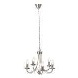 Argos Home Twirl 5-light chandelier brushed chrome (British brand)