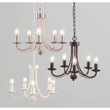 Argos Home Twirl 5-light chandelier brushed chrome (British brand)