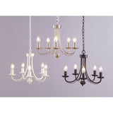 Argos Home Twirl 5-light chandelier brushed chrome (British brand)