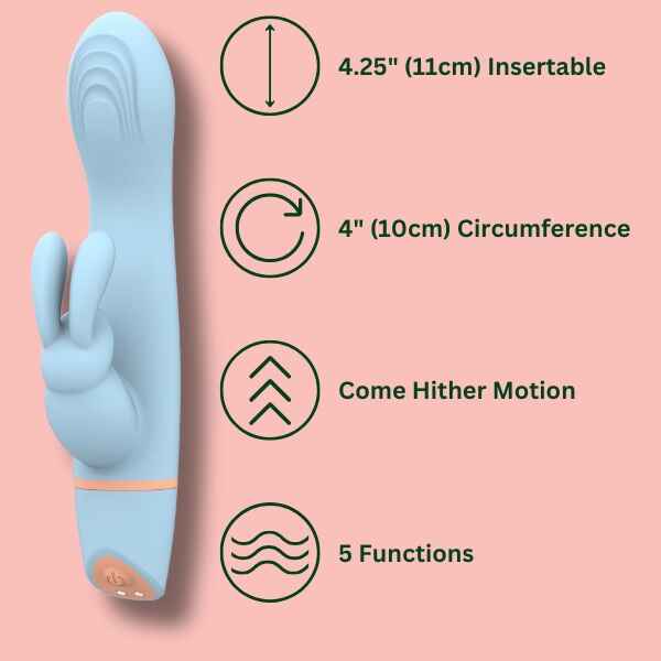 Mina Hail Come Hither rabbit vibrator 4.25 inch - British product