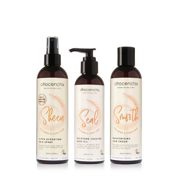 Afrocenchix Moisture Surge Set moisturising hair care 680ml imported from the UK