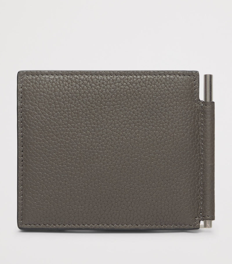 TOM FORD grained leather money clip wallet - British product
