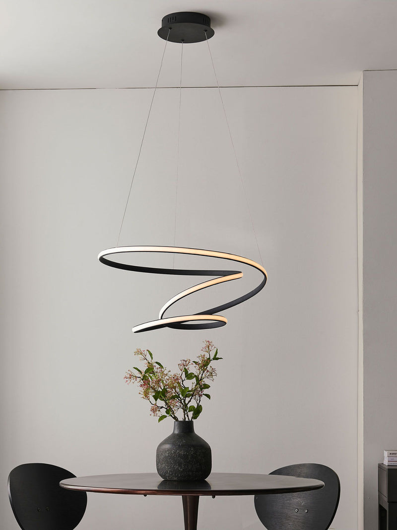 Gallery Home Black Delta ceiling pendant light, imported from the UK