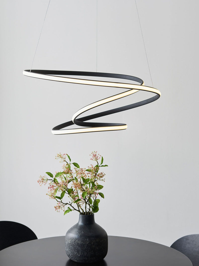 Gallery Home Black Delta ceiling pendant light, imported from the UK