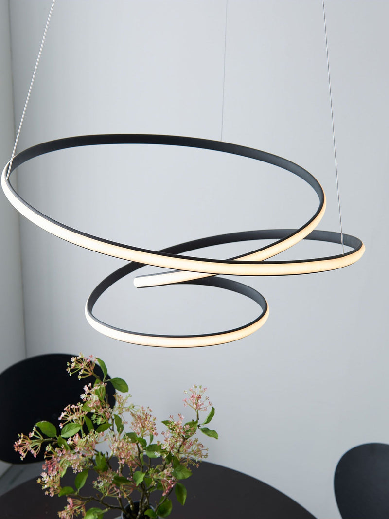 Gallery Home Black Delta ceiling pendant light, imported from the UK