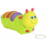 Chad Valley pull along caterpillar toy, imported from the UK