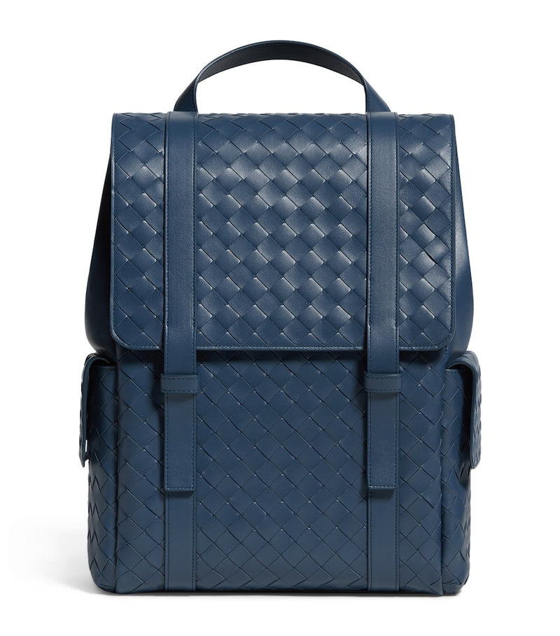 Bottega Veneta Intrecciato leather backpack 39cm, imported from the UK