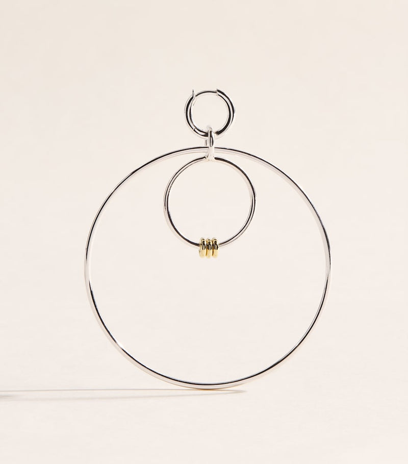 Spinelli Kilcollin Echo hoop earrings sterling silver gold, imported from the UK
