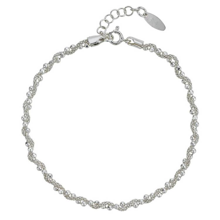 Revere sterling silver popcorn bead bracelet, UK version