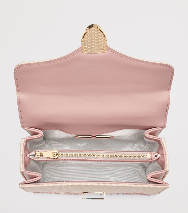 Aspinal of London Mayfair midi canvas handbag - British product