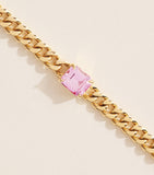 Anita Ko yellow gold sapphire chain bracelet 16.5cm, UK version
