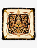 Aspinal of London graphic-print silk scarf 90cm (British brand)