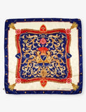 Aspinal of London signature graphic print silk scarf 90cm (British brand)