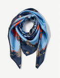 Aspinal of London silk scarf graphic print 19cm, imported from the UK