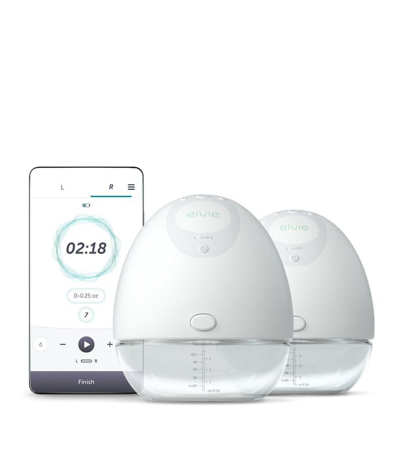 Elvie double rechargeable electric breast pump set, imported from the UK